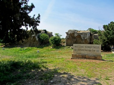 Nea Paphos World Heritage Sign