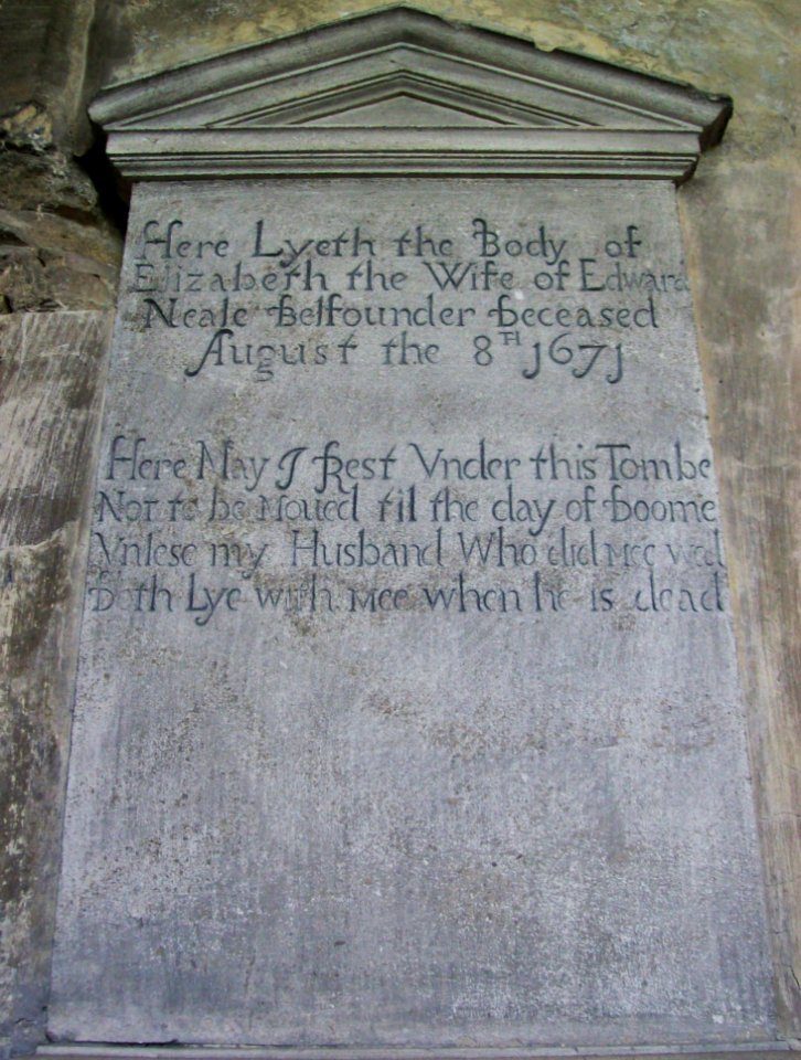 Neale memorial, St John, Burford
