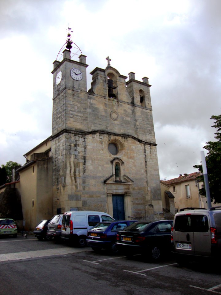 Mudaison (Hérault, Fr) église, façade