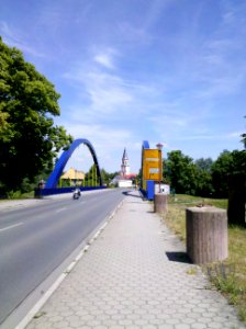 Muldebrücke Bad Düben und Bundesstraße 2 im Juni 2015