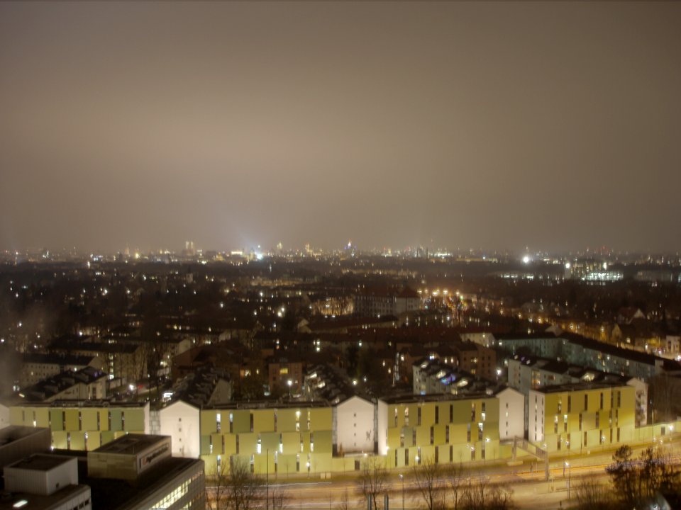 Munich at night low quality