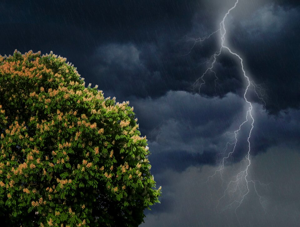 Forward sky summer thunderstorm