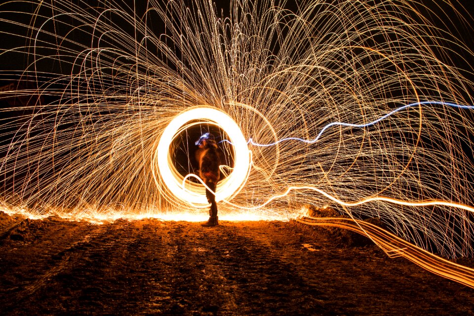Tracer night photograph movement