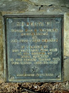 Mu Delta Pi World War II Veterans plaque - San José State University - DSC03924