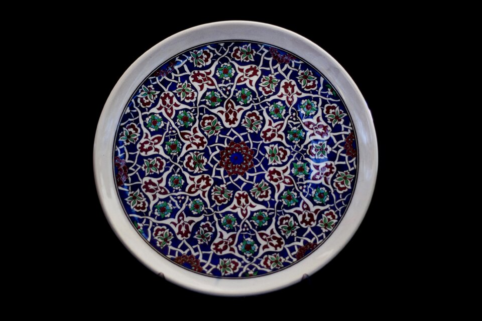 Plate ceramic turkey