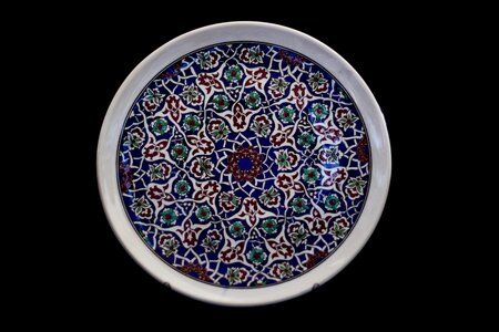 Plate ceramic turkey