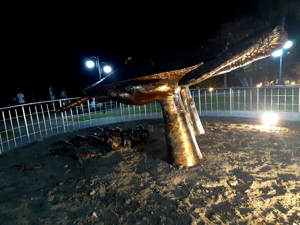 Muğla, dalyan, kordon deniz kaplumbağası heykeli3 2