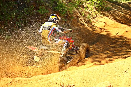 Motocross race all-terrain vehicle photo