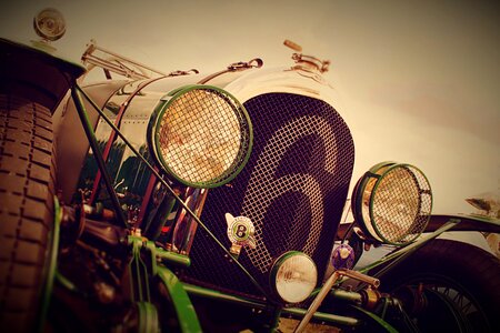 Classic headlights vehicle