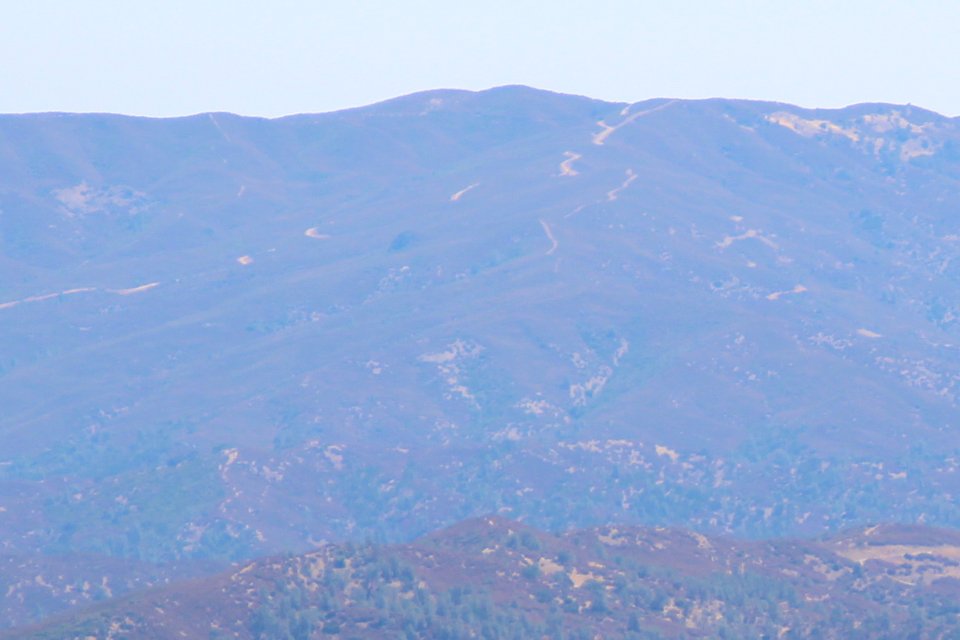 Mt Stakes viewed from Mt Hamilton, Aug 2019