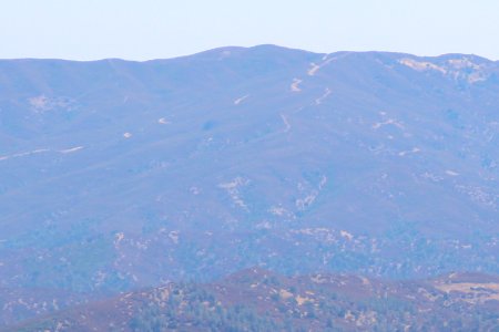 Mt Stakes viewed from Mt Hamilton, Aug 2019