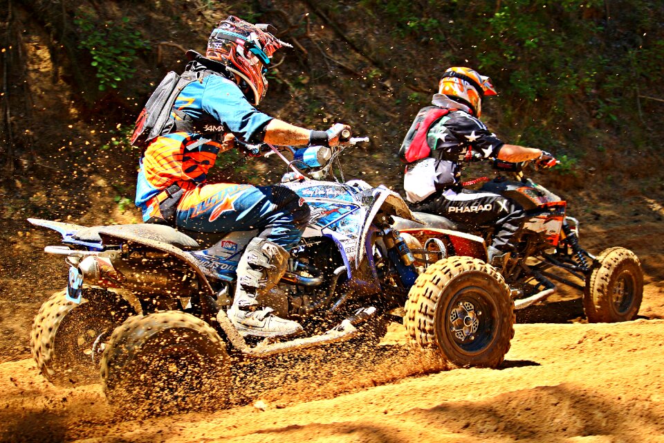 Quad all-terrain vehicle enduro