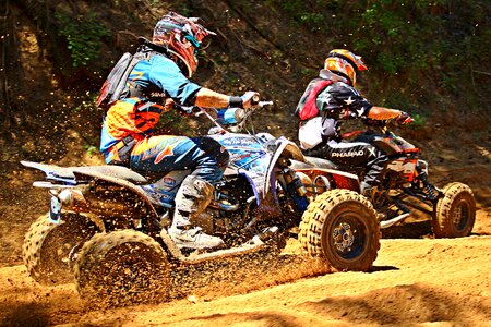 Quad all-terrain vehicle enduro