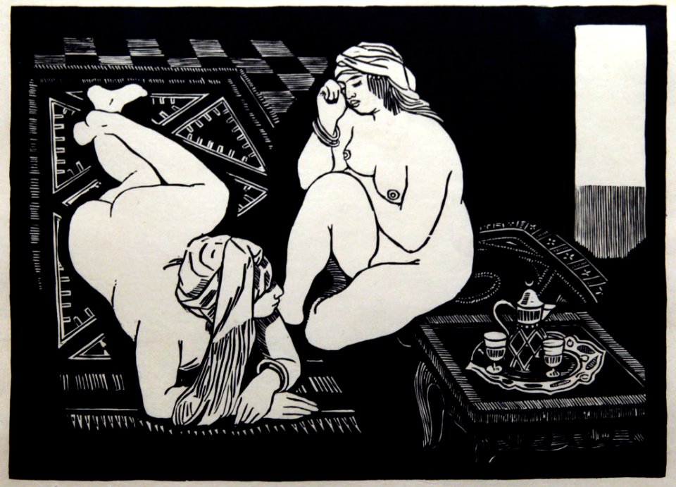 Musée du quai Branly Peintures des lointains Jules Migonney Mauresques Gravure sur bois 03012019 6332
