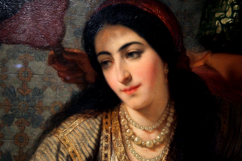 Musée du quai Branly Peintures des lointains Ange Tissier L'Odalisque 1860 Détail 03012019 6354