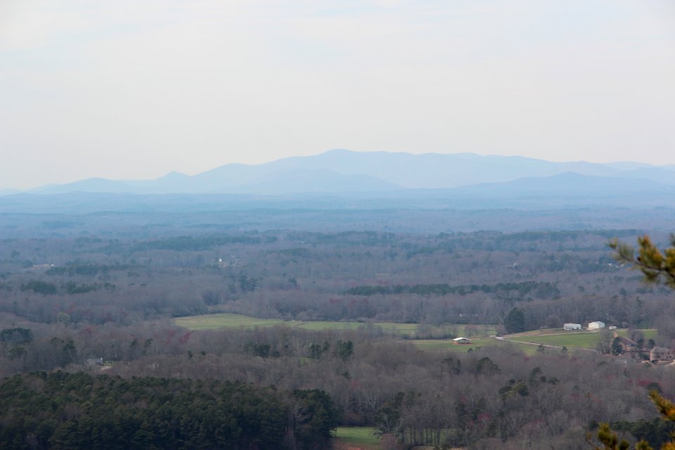 Mt Oglethorpe viewed from Sawnee Mountain, March 2017