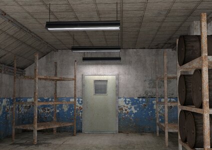 Industry indoors container