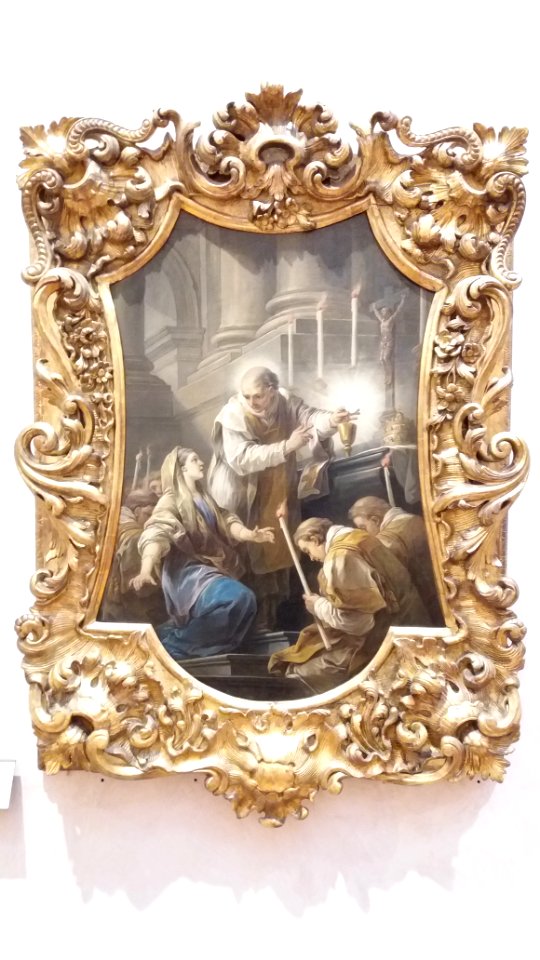 Musée des beaux-arts de Lyon - Carle van Loo - La messe de saint Grégoire - le miracle de l'hostie
