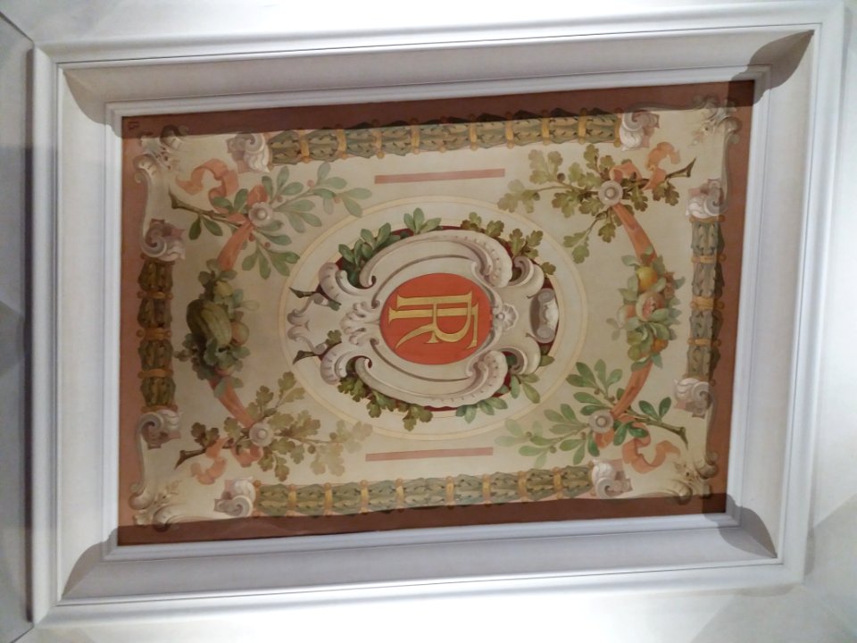 Musée des Beaux-Arts de Lyon - Entrée des expositions, fresque du plafond