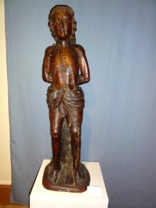 Musée diocésain d’art religieux de Blois, statue de Saint Sébastien