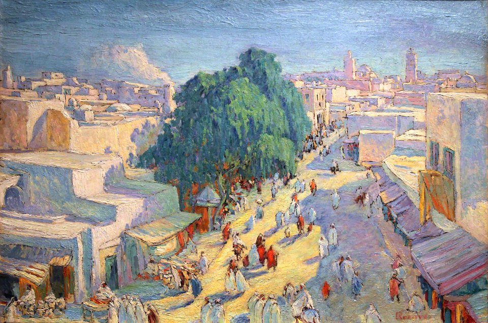 Musée du quai Branly Peintures des lointains Maurice Rodieux Grande rue à Kairouan 03012019 6223