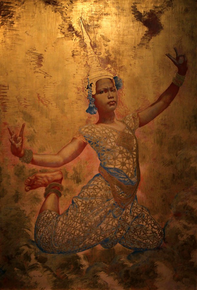 Musée du quai Branly Peintures des lointains René Piot Danseuse cambodgienne 03012019 6364