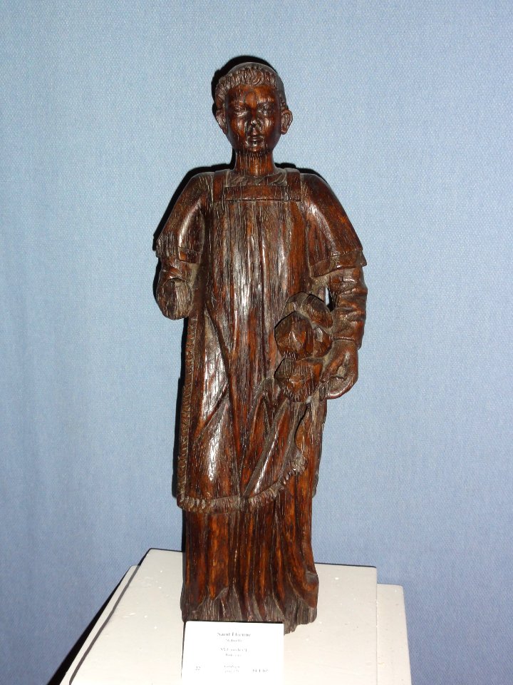 Musée diocésain d’art religieux de Blois, statuette de Saint Étienne