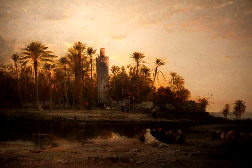 Musée du quai Branly Peintures des lointains Honoré Boze Campement des cavaliers arabes 03012019 6215