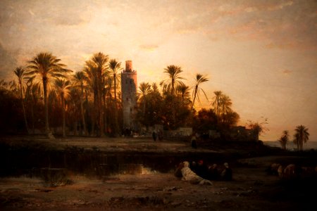 Musée du quai Branly Peintures des lointains Honoré Boze Campement des cavaliers arabes 03012019 6215