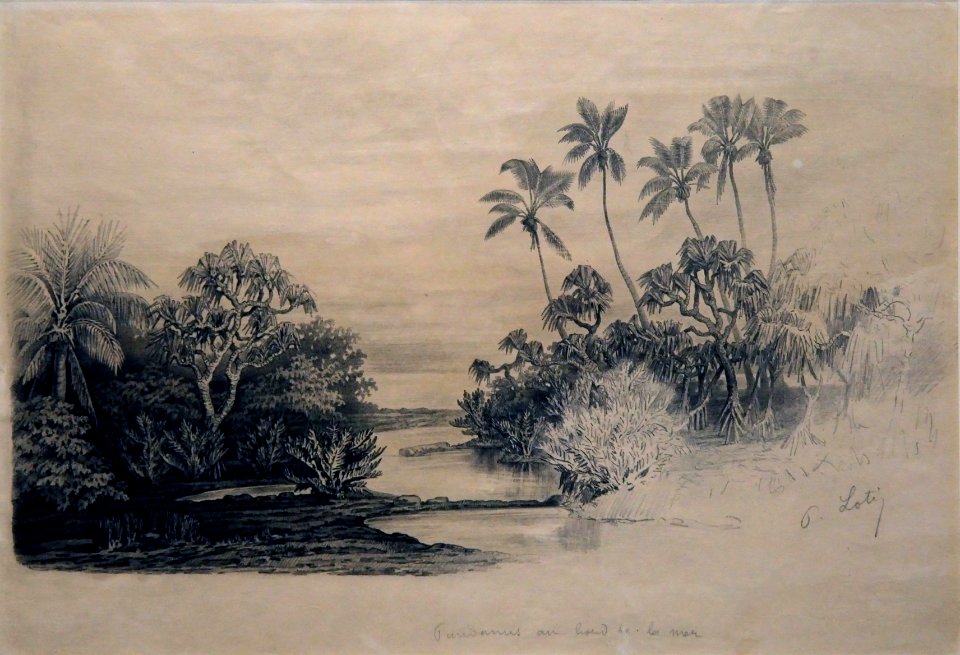 Musée du quai Branly Peintures des lointains Pierre Loti Pandanus au bord de la mer 03012019 6259
