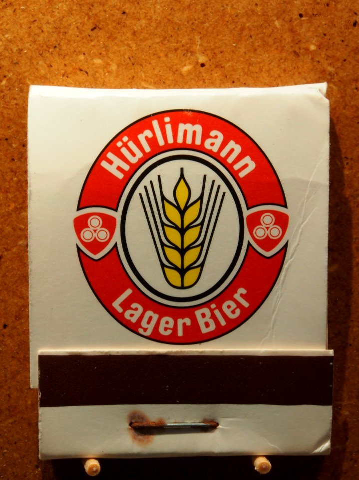 Musée Européen de la Bière - Matchbook - Hürlimann Lager Bier