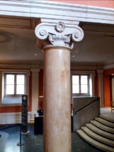 Musée des Beaux-Arts de Lyon - Entrée des expositions, haut de colonne