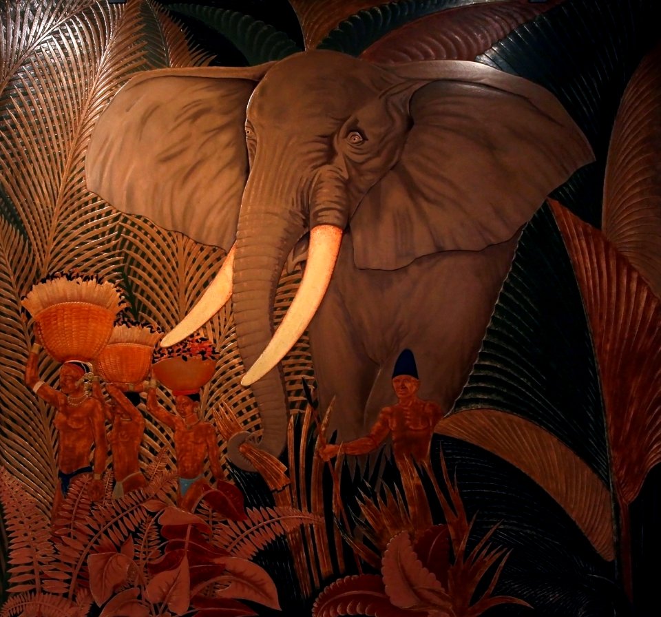 Musée du quai Branly Peintures des lointains Jean Dunand Eléphant 1942 03012019 6268
