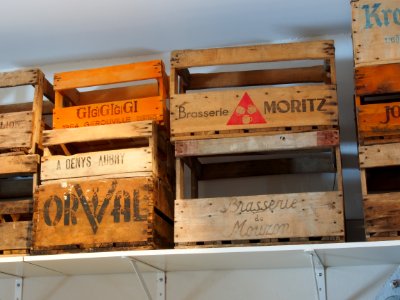 Musée Européen de la Bière - Beer crates pic1