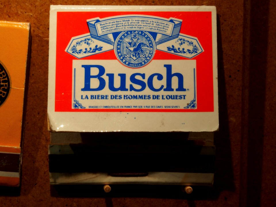 Musée Européen de la Bière - Matchbook - Busch bière