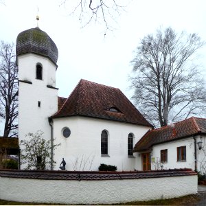 Murnau, Christuskirche v NNO, 1