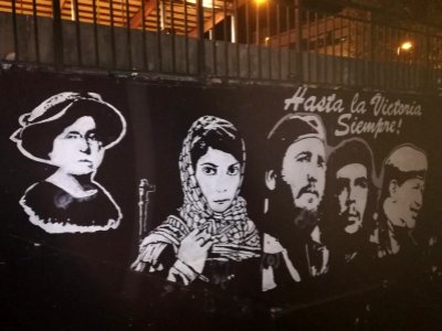 Mural of revolutionaries in Hernani (2018) photo