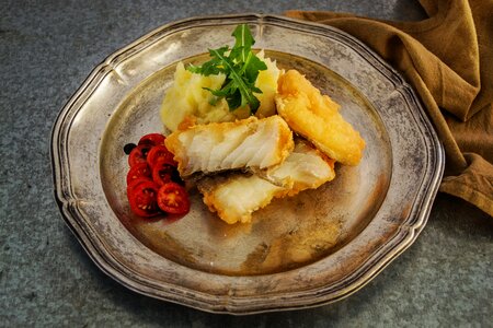 Cod fillet seafood photo