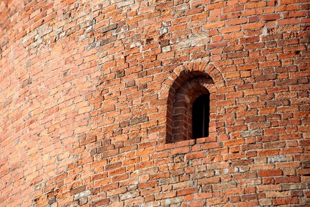 Architectural castle brick wall