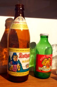 Musée Européen de la Bière, Rothaus and Biere d'Alsace StrasBrau beer bottles
