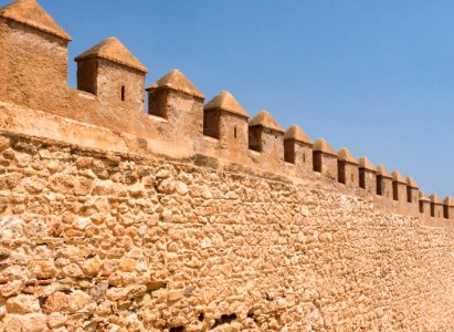 Murs créneaux Alcazaba, Almeria, Spain photo