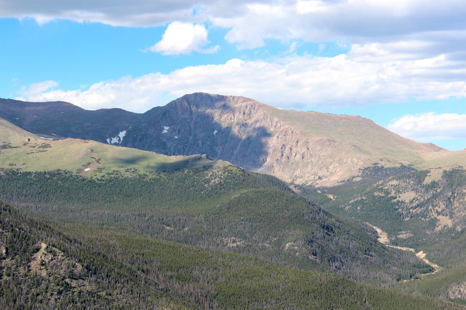 Mummy Mountain, viewed from Trail Ridge Road, July 2016