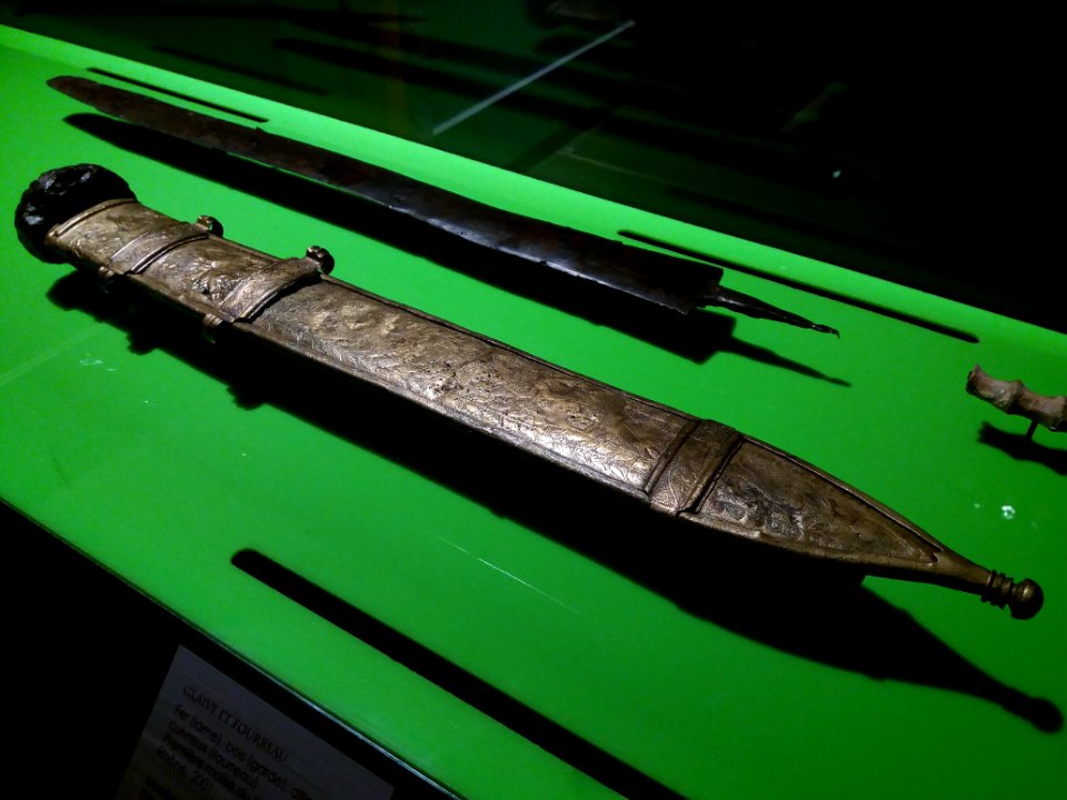 Musée départemental Arles antique - L'armée de Rome - Glaive et fourreau, Drassm RHO.2001.Z2.1001