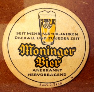 Musée Européen de la Bière, Beer coaster pic-138