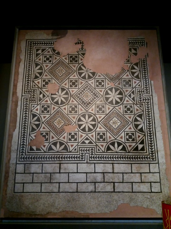 MuséAl - Mosaïque du IIe siècle, triclinium de la villa de la Plaine, Alba-la-Romaine