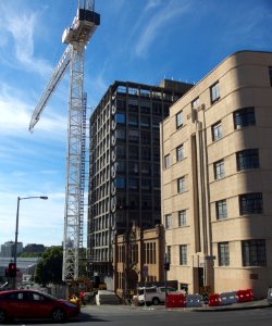 Murray Street with crane Hobart 20171120-014