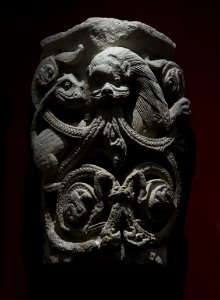 Musée de Cluny Naissance de la sculpture gothique Chapiteau Lion et rinceaux Abbatiale Sainte-Geneviève 05012019