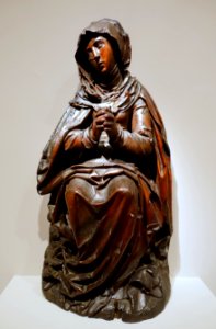 Mourning Madonna, South German, early 1500s, stained wood - Princeton University Art Museum - DSC06593