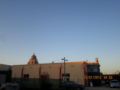 Murugan temple side view in Sunshine, Victoria, Australia