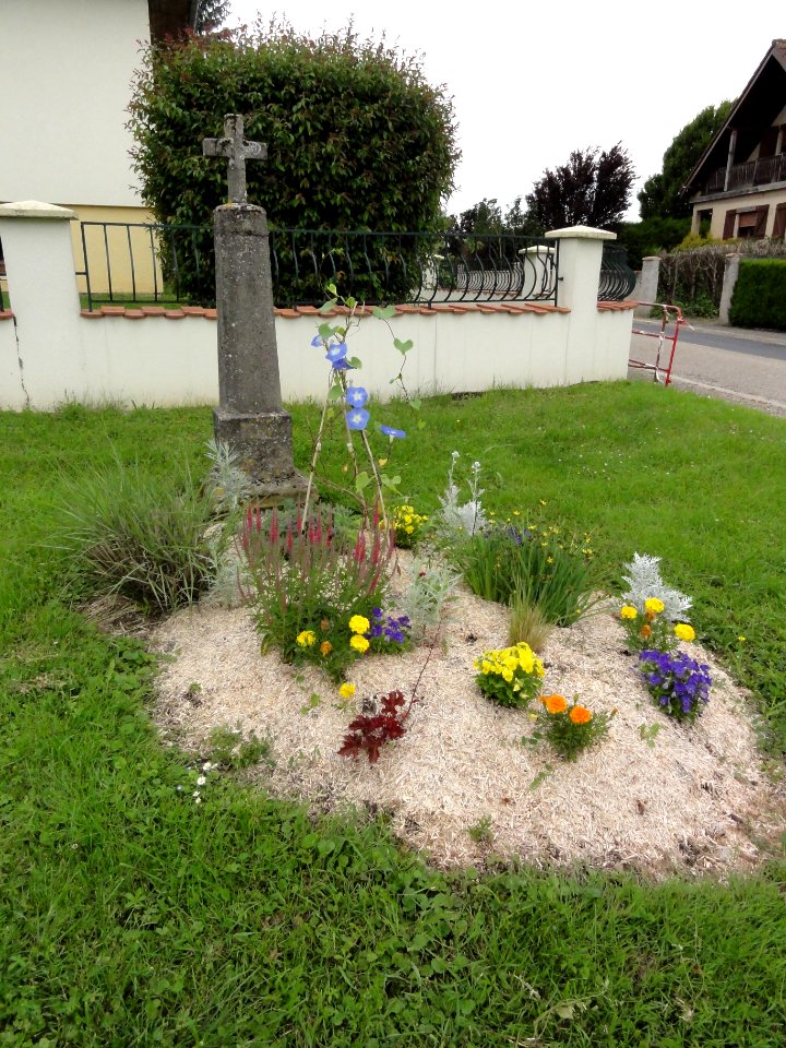 Moussey (Moselle) croix de chemin A